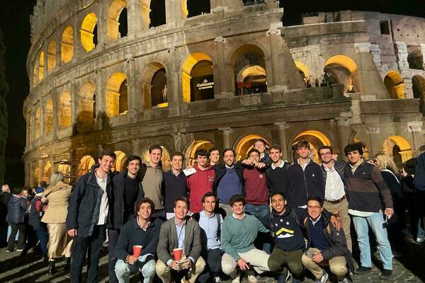 UNIV Forum participants at the Coliseum in Rome.