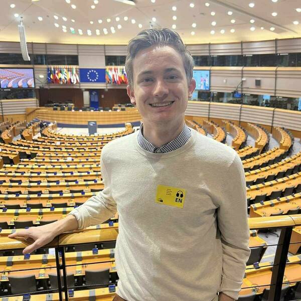 Jake Miller at the Hemicycle in Brussels